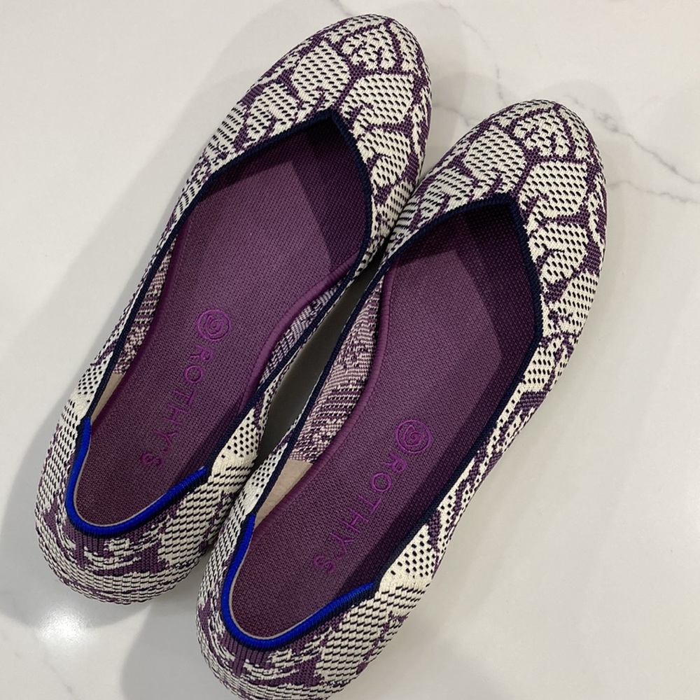 NWOT Rothy’s “The Flat” in Wisteria
